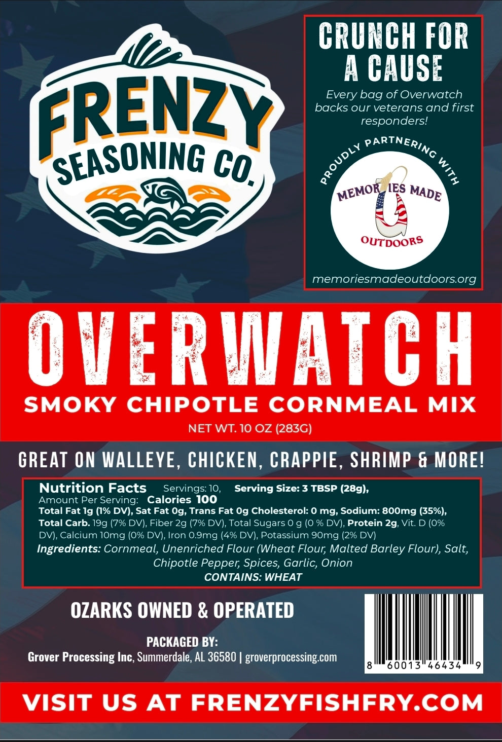 Overwatch Fish Fry Mix | 10 oz Bag
